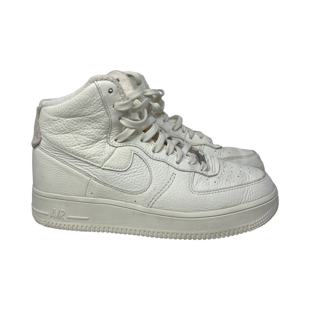 Nike Air Force 1 Sculpt Sail Mid Sneakers Womens 8 White Leather DC3590-102